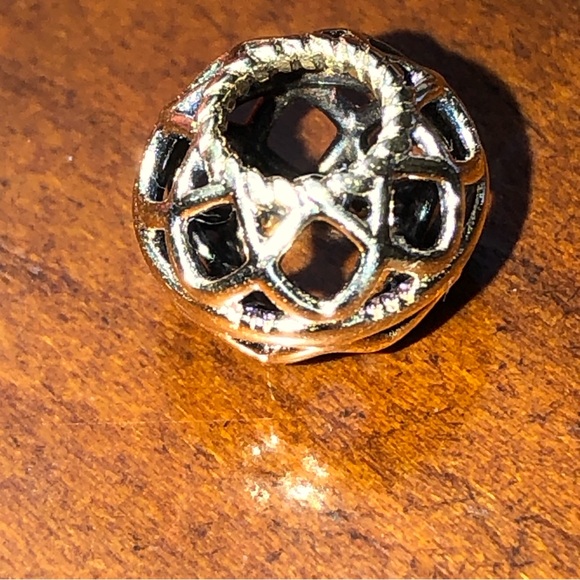 Pandora Solid 14k Open Lattice Charm - Picture 7 of 13